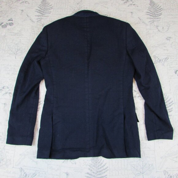 Buttoned Down x Reda 1865 Blue Contemporary Texture mens navy wool blazer 36R - Picture 7 of 8